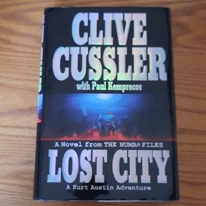 Clive Cussler with Paul Kemprecos book